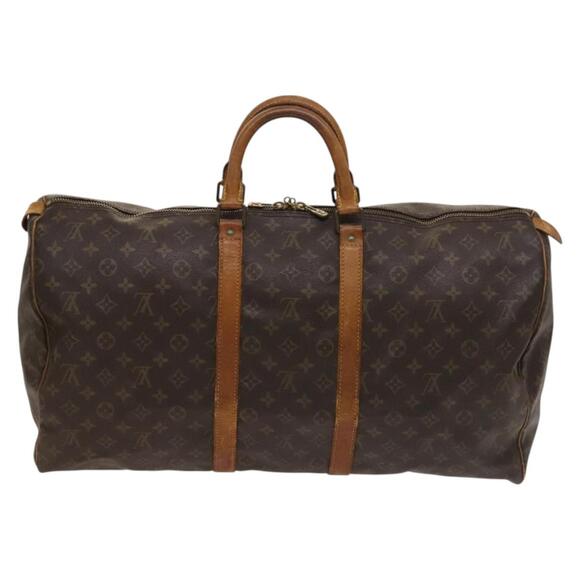 LOUIS VUITTON Monogram Keepall 55 Boston Bag M41424 - Picture 2 of 16